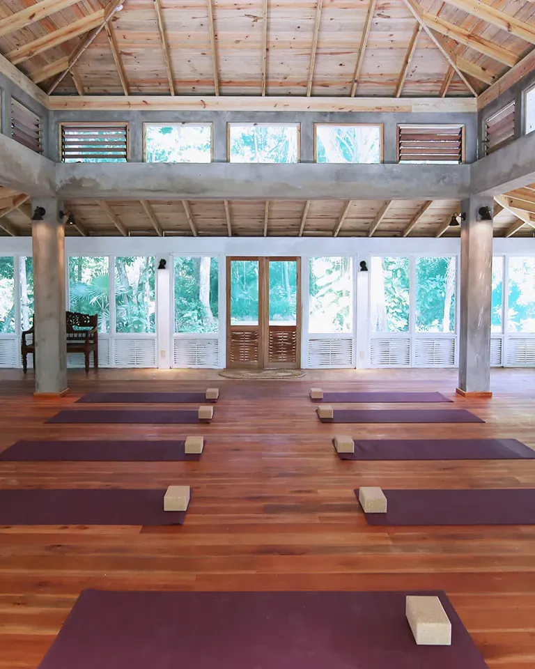 Peaceful setting for yoga and meditation at the retreat